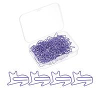 PATIKIL 50pcs Paper Clip, Cat Shape Paper Clip Small Cute Rust-Proof Metal Strong Durable Bulk for Office Home, 32mm, Purple