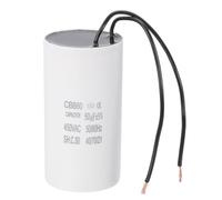 PATIKIL 50uF CBB60 Running Capacitor with 2 Wires, AC 450V Start Up Motor with Frequency of 50Hz/60Hz for Refrigerators, Washing Machines, Water Pumps, Air Compressors Pumps