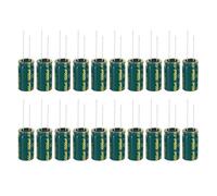 PATIKIL 50V 1000uF Electrolytic Capacitors, 20Pcs 13x25mm Aluminum High Frequency Electrolytic Capacitors for TV, LCD Monitor, Refrigerator, Circuit Boards, Green