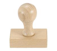 PATIKIL 50x25mm Wooden Stamp Round Handle, 1 Pcs Wooden Stamp Mounts Beech Wood Blank Seal for DIY Making Crafting Scrapbooking Card Diary, Wood Color