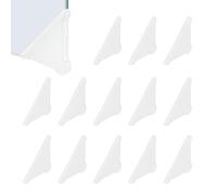 PATIKIL 50x3 mm Plastic Triangle Corner Protector, 60 Pcs Glass Corner Protectors Table Guard Covers for Furniture Glass Wood Steel Mirror Ceramic Tile, White