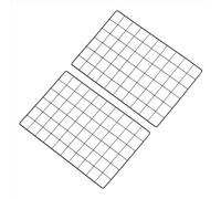PATIKIL 50x30cm Wire Grid Panel, 2 Pack Board Photo Pictures Memo Display Grid Panels Hanging Organizer Wall Decorative Panel for Home Office Wedding, Black