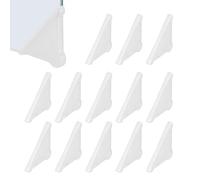 PATIKIL 50x4 mm Plastic Triangle Corner Protector, 60 Pcs Glass Corner Protectors Table Guard Covers for Furniture Glass Wood Steel Mirror Ceramic Tile, White