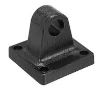 PATIKIL 50x50x47mm Air Cylinder Foot Flange Rod Pivot Clevis Pneumatic Mounting Bracket Rear Mount Parts, Black