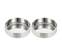 PATIKIL 51mm OD Pipe End Cap,2Pcs 304 Stainless Steel End Cap Flat Tube Cap Polished Pipe Cover Round for Plumbing HVAC Industries Metal Tubing Water Gas Welding
