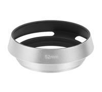 PATIKIL 52mm Lens Hood, Universal Metal Hollow Curved Screw-in Vented Lens Hoods for Fujifilm for Nikon for Pentax, Silver