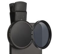 PATIKIL 52mm Phone Camera Lens, Clip-On ND32 Filter Circular Polarizing Lens for Most Smart Phones and DSLR Cameras, Black
