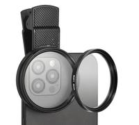 PATIKIL 52mm Phone Camera Lens, Clip-On Soft White Filter Circular Polarizing Lens for Most Smart Phones and DSLR Cameras, White