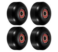 PATIKIL 52mm Skateboard Wheel with Bearings ABEC-9, 4 Pack Street Wheels for Skateboards Cruiser Wheel Replacement 95A, Black Red
