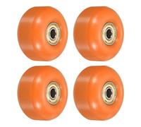PATIKIL 52mm Skateboard Wheels with Bearings, 4 Pack Street Wheels for Skateboards Cruiser Wheel Replacement 95A, Orange Golden