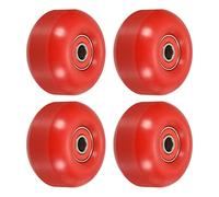PATIKIL 52mm Skateboard Wheels with Bearings, 4 Pack Street Wheels for Skateboards Cruiser Wheel Replacement 95A, Red