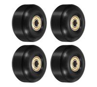 PATIKIL 52mm Skateboard Wheels with Bearings, 4 Pack Street Wheels for Skateboards Cruiser Wheel Replacement 95A, Black Golden