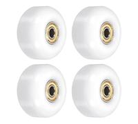 PATIKIL 52mm Skateboard Wheels with Bearings, 4 Pack Street Wheels for Skateboards Cruiser Wheel Replacement 95A, White Golden