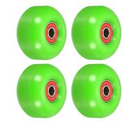 PATIKIL 52mm Skateboard Wheels with Bearings, 4 Pack Street Wheels for Skateboards Cruiser Wheel Replacement 95A, Green Red