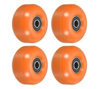 PATIKIL 52mm Skateboard Wheels with Bearings, 4 Pack Street Wheels for Skateboards Cruiser Wheel Replacement 95A, Orange Black