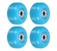 PATIKIL 52mm Skateboard Wheels with Bearings, 4 Pack Street Wheels for Skateboards Cruiser Wheel Replacement 95A, Blue Golden