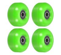 PATIKIL 52mm Skateboard Wheels with Bearings, 4 Pack Street Wheels for Skateboards Cruiser Wheel Replacement 95A, Green Black