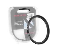 PATIKIL 52mm Star Filter, 8 Points Starburst Len Filter Variable Twinkle Effect Ultra Slim Optical Lens for Nikon and Other DSLR Cameras Holiday, Black