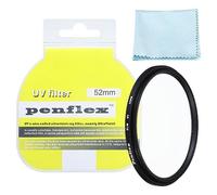 PATIKIL 52mm UV Filter, 1 PCS UV Protection Filter SLIM UV Camera Lens Filter Aluminum Optical Camera Accessory Crystal Clear Pics for 52mm Camera Lens Filter Photography Picture