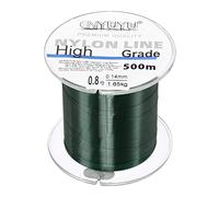 PATIKIL 547Yard/1640FT Nylon Fishing Line, 3Lb Monofilament String Wire Fluorocarbon Coated for DIY Craft Hanging Decoration, Dark Green