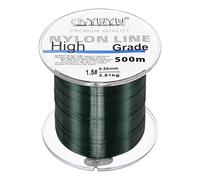 PATIKIL 547Yard/1640FT Nylon Fishing Line, 6Lb Monofilament String Wire Fluorocarbon Coated for DIY Craft Hanging Decoration, Dark Green