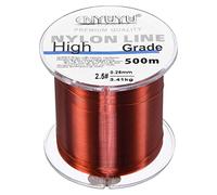 PATIKIL 547Yard/1640FT Nylon Fishing Line, 8Lb Monofilament String Wire Fluorocarbon Coated for DIY Craft Hanging Decoration, Wine Red