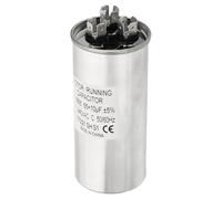 PATIKIL 55/10uF 55+10MFD 370-440V AC Capacitor, 1Pcs CBB65 Motor Start Capacitors Dual Round Run Capacitor for Air Conditioner or Heat Pump Condenser Straight Cool