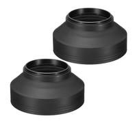 PATIKIL 55mm Camera Lens Hood, 2Pcs Rubber Collapsible Lens Protector Anti-Reflection Blocks Excess Sunlight Enhance Camera Photography for Nikon, for Fujifilm, for Pentax, for Leica