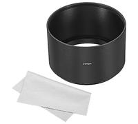 PATIKIL 55mm Lens Hood, Long Focus Frosted Surface Anti-reflective Inside Hood with Cleaning Cloth for Camera Lens, Black for Nikon, for Fujifilm, for Pentax, for Leica