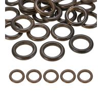 PATIKIL 55mm Natural Wooden Rings, 30 Pack Wood Ring Round Linking Rings Wood Loop Circle for Craft Pendant DIY Jewelry Making Macrame, Coffee Brown