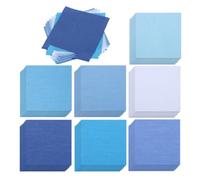 PATIKIL 56Pcs 10x10cm 100% Cotton Quilting Fabric Bundles, Blue Series