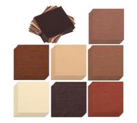 PATIKIL 56Pcs 10x10cm 100% Cotton Quilting Fabric Bundles, Coffee Series