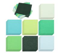 PATIKIL 56Pcs 10x10cm 100% Cotton Quilting Fabric Bundles, Green Series