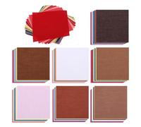 PATIKIL 56Pcs 10x10cm 100% Cotton Quilting Fabric Bundles, Mixed Color