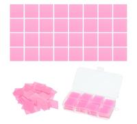PATIKIL 56PCS Diamond Art Painting Glue Clay Wax 5D Square DIY Diamond Art Refills Glue with Storage Box for Diamond Art Embroidery Mud Supplies Accessories Painting Tool (25mm/1", Pink)
