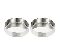 PATIKIL 57mm OD Pipe End Cap,2Pcs 304 Stainless Steel End Cap Flat Tube Cap Polished Pipe Cover Round for Plumbing HVAC Industries Metal Tubing Water Gas Welding
