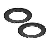 PATIKIL 58mm-82mm Metal Step Up Ring, 2 Pack Camera Lens Filter Adapter Ring Aluminum Filter Adapter Ring for Camera Lenses Hood, Black
