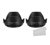 PATIKIL 58mm Camera Lens Hood, 2Pcs Flower Lens Hood Protector with Cloth for Anti-Reflection Blocks Excess Sunlight Enhance Camera Photography for Nikon, for Fujifilm, for Pentax