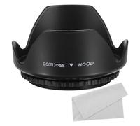 PATIKIL 58mm Camera Lens Hood, Flower Lens Hood Protector with Cloth for Anti-Reflection Blocks Excess Sunlight Enhance Camera Photography for Nikon, for Fujifilm, for Pentax, for Leica