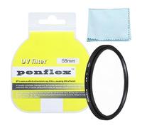 PATIKIL 58mm UV Filter, 1 PCS UV Protection Filter SLIM UV Camera Lens Filter Aluminum Optical Camera Accessory Crystal Clear Pics for 58mm Camera Lens Filter Photography Picture
