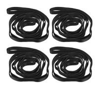 PATIKIL 59 Inch Daisy Chain Straps, 4 Pack Strong Climbing Strap Adjustable Nylon Chain Sling with 8 Loops for Aerial Yoga Hammock Swing, Black