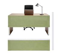 PATIKIL 59x16 Inch Under Desk Privacy Panel, Under Desk Privacy Curtain Skirt Modesty Closet Cabinet Short Curtains with Hook & Loop Tape for Office Workstation Home Kitchen, Turquoise