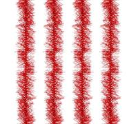 PATIKIL 5Ft Feather Boa, 4 Pcs Artificial Fluffy Feather Boas Party Decorations for DIY Crafts, Wedding Costume, Christmas, Concert, Halloween, Home Decor, Red