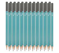 PATIKIL 5H Drawing Pencils for Sketching, 24PCS Sketch Pencils for Drawing Art Pencils Graphite Wood Pre-sharpened for Drawing Sketching Artist, Hexagonal, Black Refill, Green/Black Pole