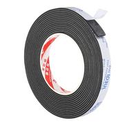 PATIKIL 5m/16.4ft Sealing Foam Tape, 15mm Wide 2mm Thick Single Sided Weather Stripping Door Furniture Seal Strip for Window Pipes Insulation, Black