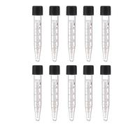 PATIKIL 5ml Centrifuge Tubes, 10 Pcs Glass Graduated Centrifuge Vials with Screw Cap Conical Bottom Test Tube Storage Container for Sample Laboratory Liquid