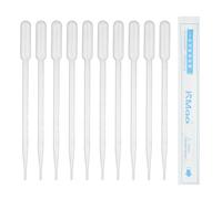 PATIKIL 5ml Pipettes Dropper, 24pcs Plastic Pipettes Disposable Pipette Transfer Pipette Calibrated Plastic Eye Dropper with Scale for Science Laboratory Resin DIY Crafts Makeup Oil