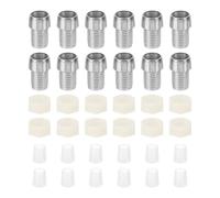PATIKIL 5mm Emitting Diode Holder, 25 Pcs Plastic Chrome Plated LED Holder Clip Mounting Bracket Socket Cap Nuts for Lamp Bulb Bezel Mount Panel LED Display, Silver