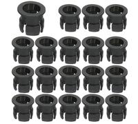 PATIKIL 5mm Emitting Diode Holder, 50 Pcs Plastic Flat LED Holder Clip Mounting Bracket Socket Cap for Lamp Bulb Bezel Mount Panel LED Display, Black