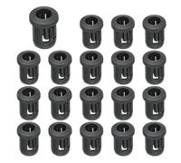 PATIKIL 5mm Emitting Diode Holder, 50 Pcs Plastic LED Holder Clip Mounting Bracket Socket Cap for Lamp Bulb Bezel Mount Panel LED Display, Black